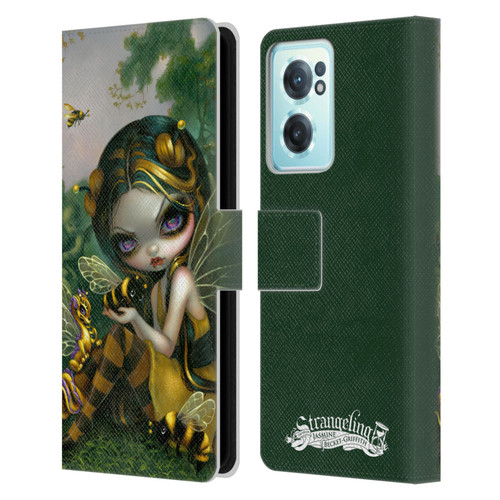 Strangeling Dragon Bee Fairy Leather Book Wallet Case Cover For OnePlus Nord CE 2 5G