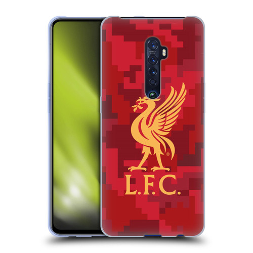 Liverpool Football Club Digital Camouflage Home Red Soft Gel Case for OPPO Reno 2