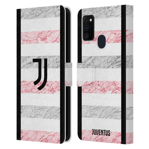 Juventus Football Club 2023/24 Match Kit Away Leather Book Wallet Case Cover For Samsung Galaxy M30s (2019)/M21 (2020)
