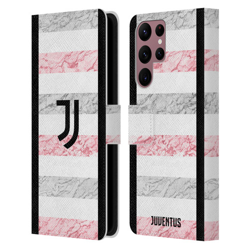 Juventus Football Club 2023/24 Match Kit Away Leather Book Wallet Case Cover For Samsung Galaxy S22 Ultra 5G