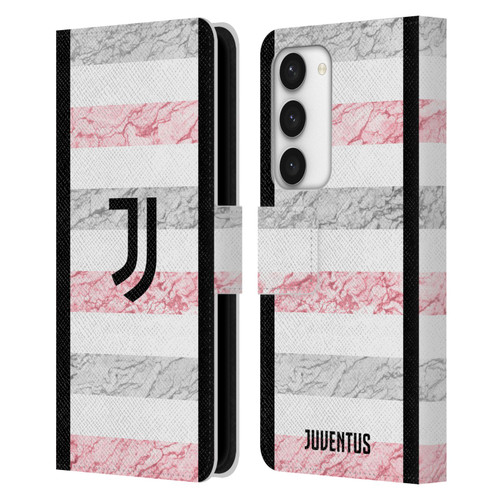 Juventus Football Club 2023/24 Match Kit Away Leather Book Wallet Case Cover For Samsung Galaxy S23 5G