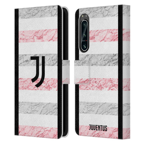 Juventus Football Club 2023/24 Match Kit Away Leather Book Wallet Case Cover For Sony Xperia 5 IV