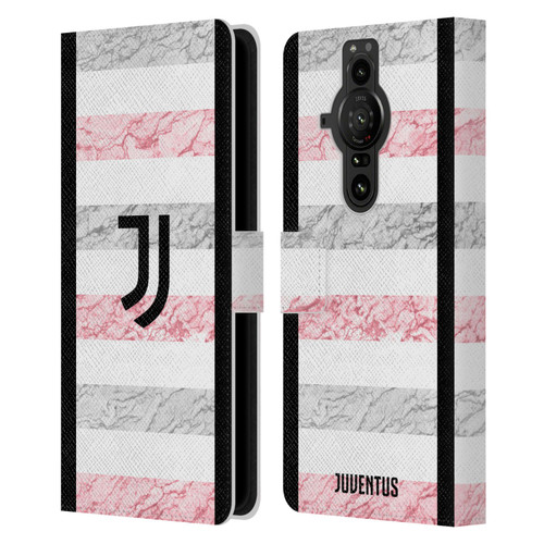 Juventus Football Club 2023/24 Match Kit Away Leather Book Wallet Case Cover For Sony Xperia Pro-I