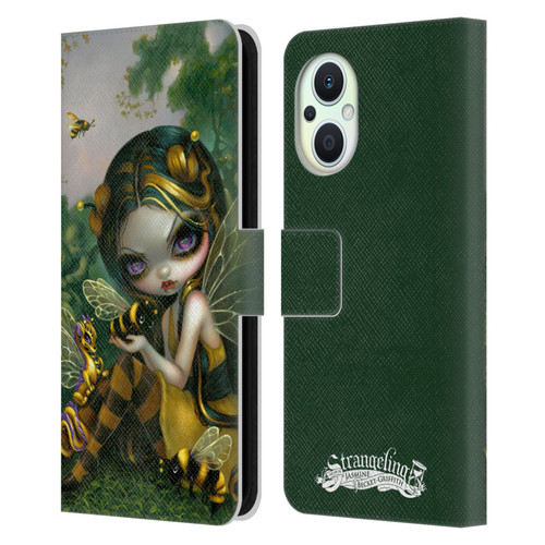 Strangeling Dragon Bee Fairy Leather Book Wallet Case Cover For OPPO Reno8 Lite