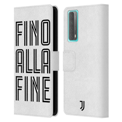 Juventus Football Club Type Fino Alla Fine White Leather Book Wallet Case Cover For Huawei P Smart (2021)