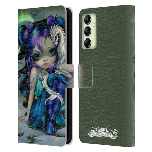 Strangeling Dragon Frost Winter Fairy Leather Book Wallet Case Cover For Samsung Galaxy A14 5G