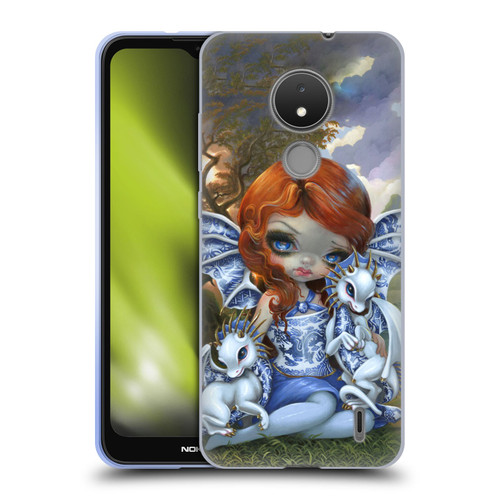 Strangeling Dragon Blue Willow Fairy Soft Gel Case for Nokia C21