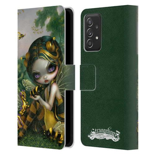 Strangeling Dragon Bee Fairy Leather Book Wallet Case Cover For Samsung Galaxy A53 5G (2022)
