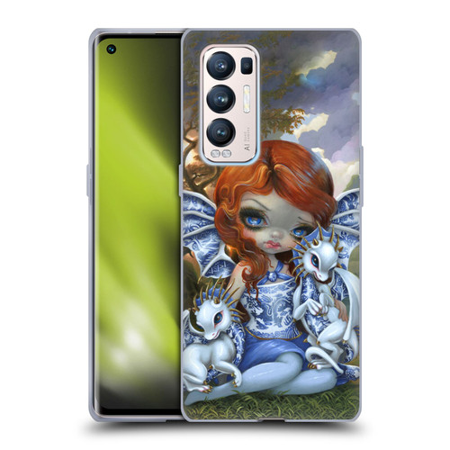 Strangeling Dragon Blue Willow Fairy Soft Gel Case for OPPO Find X3 Neo / Reno5 Pro+ 5G