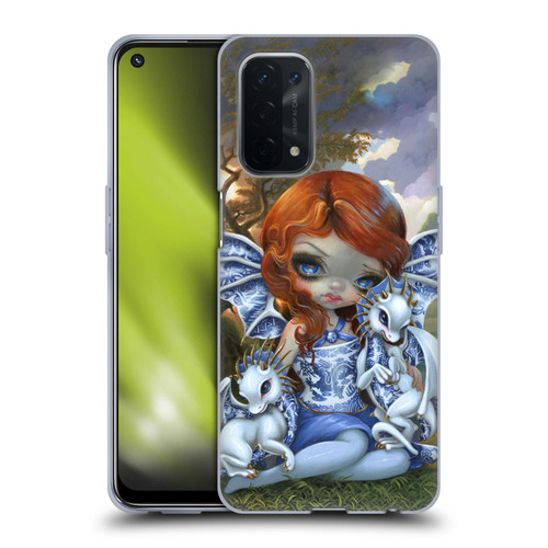 Strangeling Dragon Blue Willow Fairy Soft Gel Case for OPPO A54 5G
