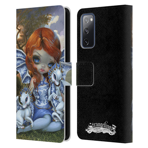 Strangeling Dragon Blue Willow Fairy Leather Book Wallet Case Cover For Samsung Galaxy S20 FE / 5G