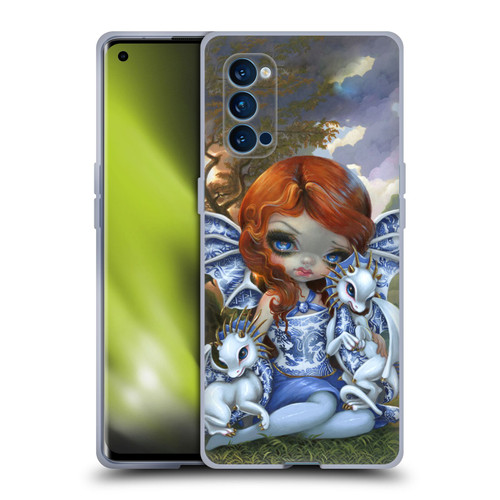 Strangeling Dragon Blue Willow Fairy Soft Gel Case for OPPO Reno 4 Pro 5G