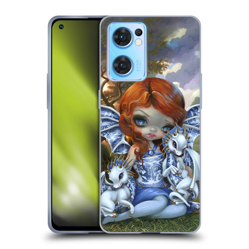 Strangeling Dragon Blue Willow Fairy Soft Gel Case for OPPO Reno7 5G / Find X5 Lite