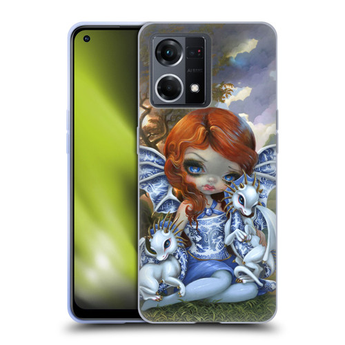 Strangeling Dragon Blue Willow Fairy Soft Gel Case for OPPO Reno8 4G