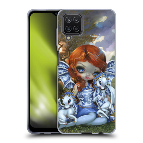 Strangeling Dragon Blue Willow Fairy Soft Gel Case for Samsung Galaxy A12 (2020)