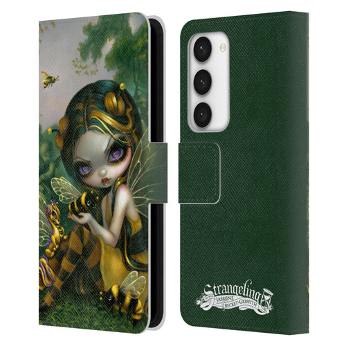 Strangeling Dragon Bee Fairy Leather Book Wallet Case Cover For Samsung Galaxy S23 5G