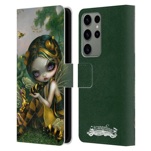Strangeling Dragon Bee Fairy Leather Book Wallet Case Cover For Samsung Galaxy S23 Ultra 5G