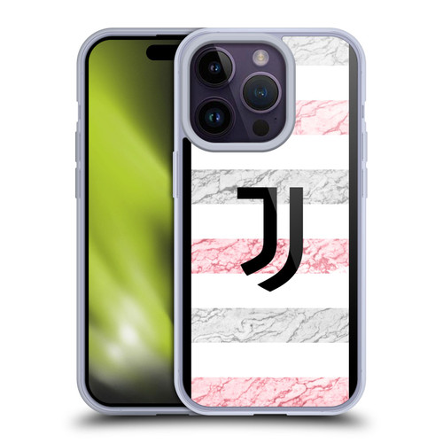 Juventus Football Club 2023/24 Match Kit Away Soft Gel Case for Apple iPhone 14 Pro
