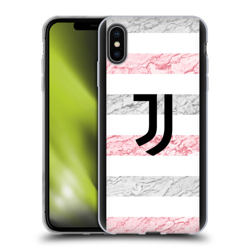 Juventus Football Club 2023/24 Match Kit Away Soft Gel Case for Apple iPhone XS Max
