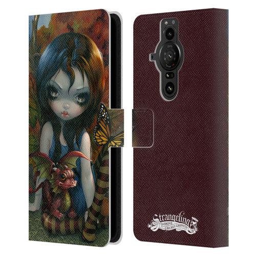 Strangeling Dragon Autumn Fairy Leather Book Wallet Case Cover For Sony Xperia Pro-I