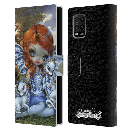 Strangeling Dragon Blue Willow Fairy Leather Book Wallet Case Cover For Xiaomi Mi 10 Lite 5G
