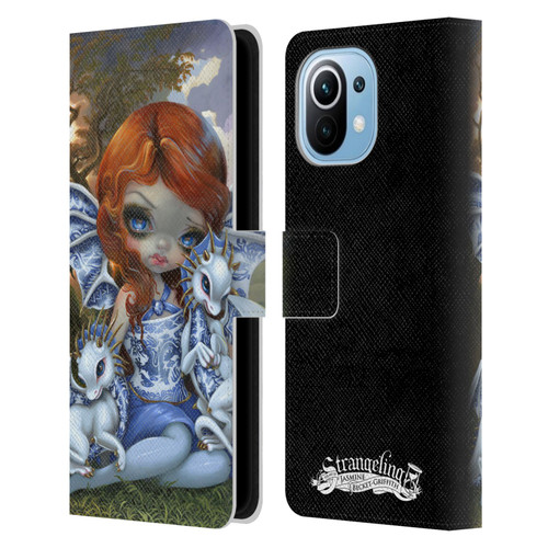 Strangeling Dragon Blue Willow Fairy Leather Book Wallet Case Cover For Xiaomi Mi 11