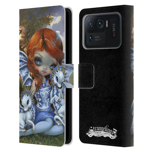 Strangeling Dragon Blue Willow Fairy Leather Book Wallet Case Cover For Xiaomi Mi 11 Ultra