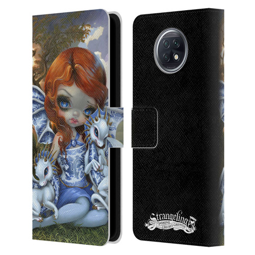 Strangeling Dragon Blue Willow Fairy Leather Book Wallet Case Cover For Xiaomi Redmi Note 9T 5G