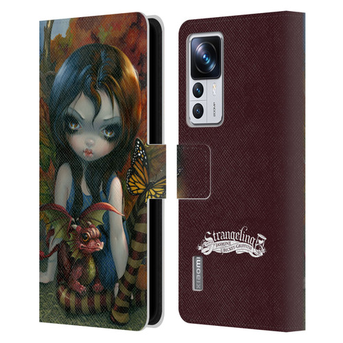 Strangeling Dragon Autumn Fairy Leather Book Wallet Case Cover For Xiaomi 12T Pro