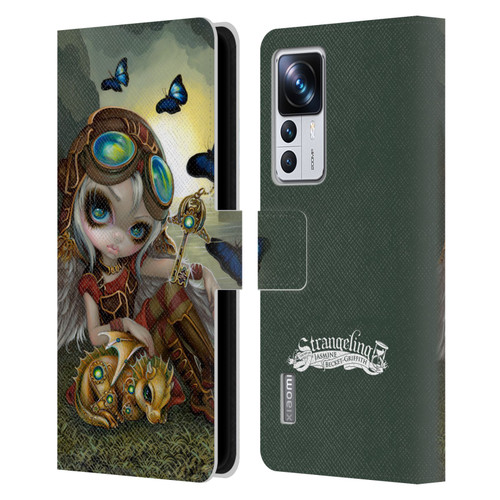 Strangeling Dragon Steampunk Fairy Leather Book Wallet Case Cover For Xiaomi 12T Pro