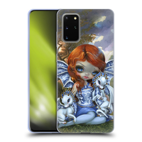 Strangeling Dragon Blue Willow Fairy Soft Gel Case for Samsung Galaxy S20+ / S20+ 5G