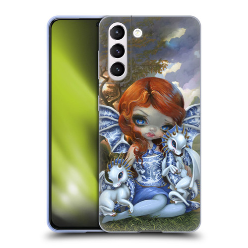 Strangeling Dragon Blue Willow Fairy Soft Gel Case for Samsung Galaxy S21 5G