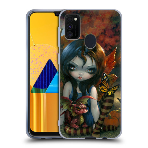 Strangeling Dragon Autumn Fairy Soft Gel Case for Samsung Galaxy M30s (2019)/M21 (2020)