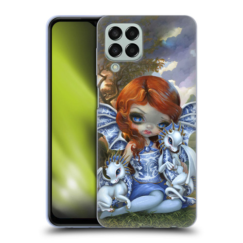 Strangeling Dragon Blue Willow Fairy Soft Gel Case for Samsung Galaxy M33 (2022)