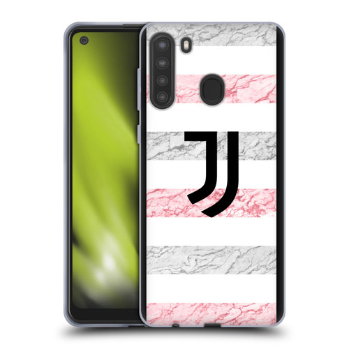 Juventus Football Club 2023/24 Match Kit Away Soft Gel Case for Samsung Galaxy A21 (2020)