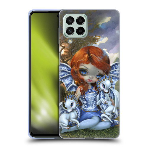 Strangeling Dragon Blue Willow Fairy Soft Gel Case for Samsung Galaxy M53 (2022)