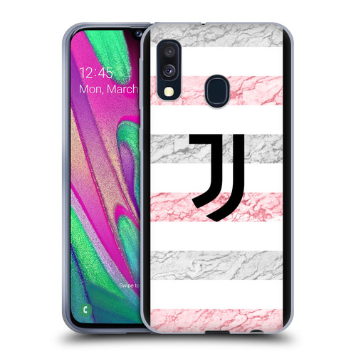 Juventus Football Club 2023/24 Match Kit Away Soft Gel Case for Samsung Galaxy A40 (2019)