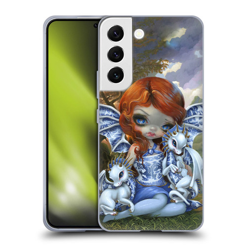 Strangeling Dragon Blue Willow Fairy Soft Gel Case for Samsung Galaxy S22 5G