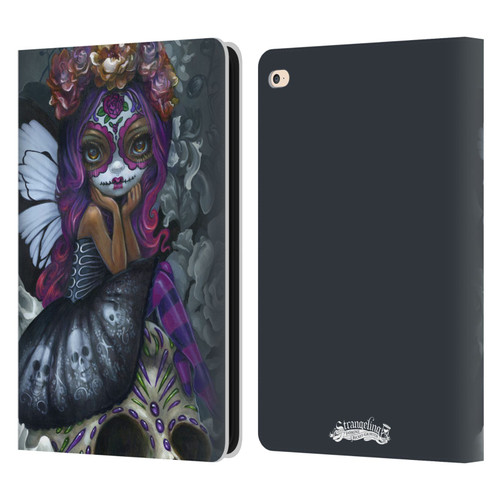 Strangeling Fairy Art Day of Dead Skull Leather Book Wallet Case Cover For Apple iPad Air 2 (2014)
