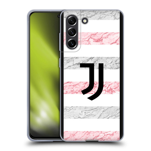 Juventus Football Club 2023/24 Match Kit Away Soft Gel Case for Samsung Galaxy S21 FE 5G