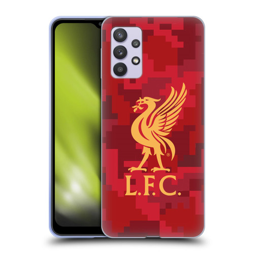 Liverpool Football Club Digital Camouflage Home Red Soft Gel Case for Samsung Galaxy A32 5G / M32 5G (2021)