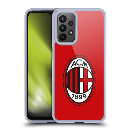 AC Milan Crest Full Colour Red Soft Gel Case for Samsung Galaxy A23 / 5G (2022)