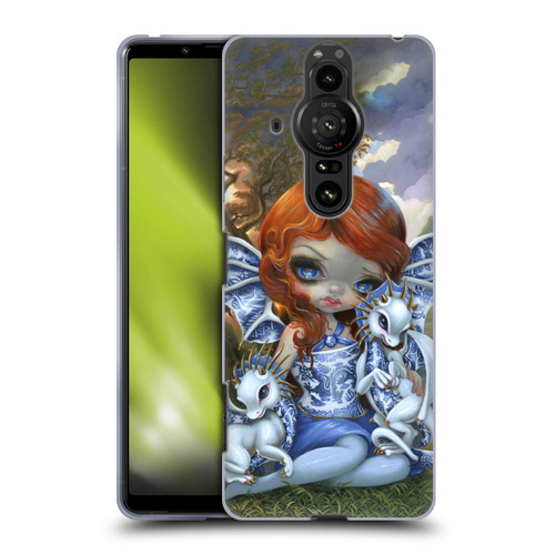 Strangeling Dragon Blue Willow Fairy Soft Gel Case for Sony Xperia Pro-I
