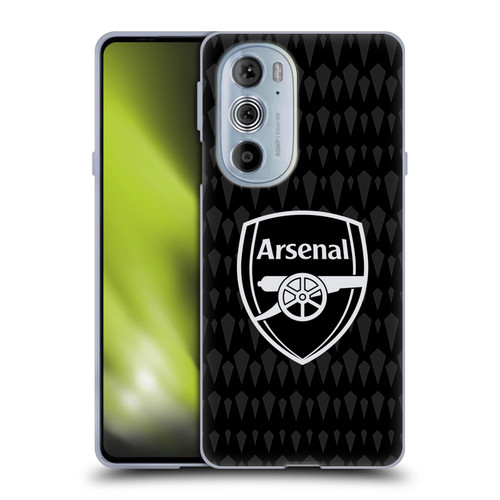 Arsenal FC 2023/24 Crest Kit Home Goalkeeper Soft Gel Case for Motorola Edge X30