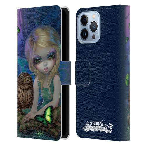 Strangeling Fairy Art Summer with Owl Leather Book Wallet Case Cover For Apple iPhone 13 Pro Max