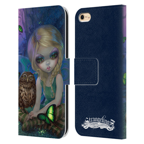 Strangeling Fairy Art Summer with Owl Leather Book Wallet Case Cover For Apple iPhone 6 / iPhone 6s