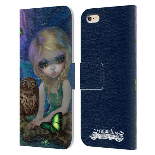 Strangeling Fairy Art Summer with Owl Leather Book Wallet Case Cover For Apple iPhone 6 Plus / iPhone 6s Plus