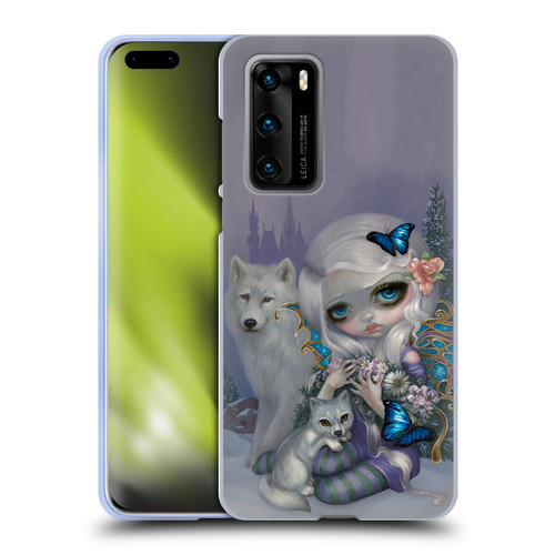 Strangeling Fairy Art Winter with Wolf Soft Gel Case for Huawei P40 5G