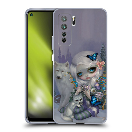 Strangeling Fairy Art Winter with Wolf Soft Gel Case for Huawei Nova 7 SE/P40 Lite 5G