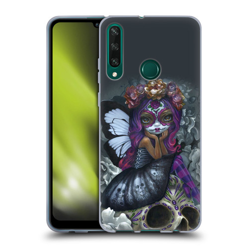 Strangeling Fairy Art Day of Dead Skull Soft Gel Case for Huawei Y6p